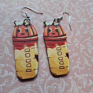 🙃6/$10 Pumpkin Drink Earrings